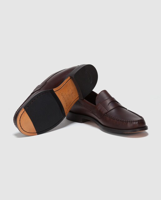 Mocasines de hombre Sebago de piel en color marrón