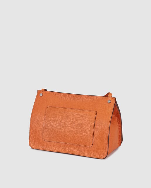 Bandolera Adele de piel en naranja de mujer