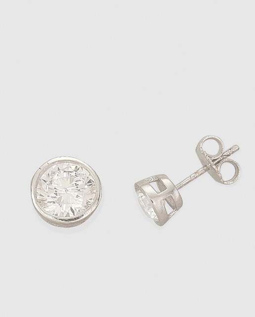 Pendientes Vidal & Vidal Signature de plata y circonita