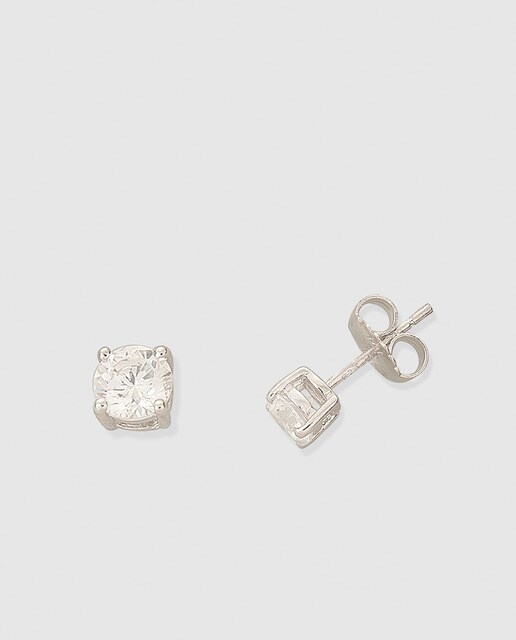 Pendientes Vidal & Vidal Signature de plata y circonita