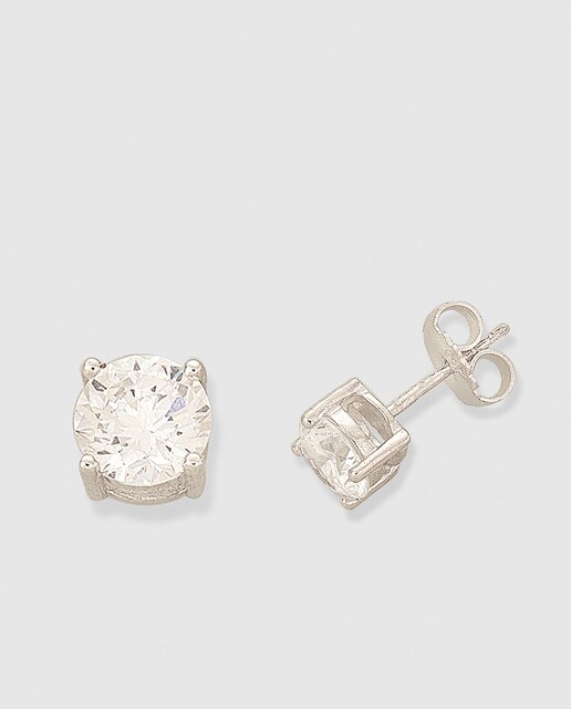 Pendientes Vidal & Vidal Signature de plata y circonita