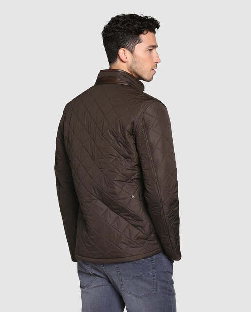 Chaqueta de abrigo de hombre Barbour acolchada verde