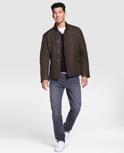 Chaqueta de abrigo de hombre Barbour acolchada verde