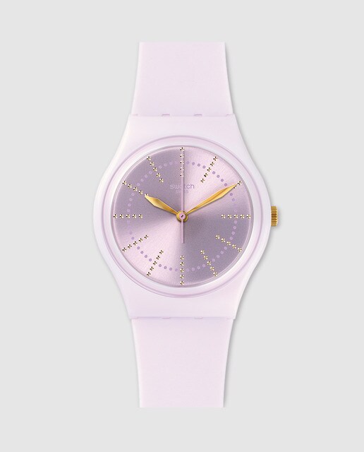 Reloj de mujer Swatch GP148 Guimauve rosa claro