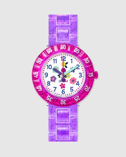 Reloj de niña Flik Flak FCSP060 Purple Garden