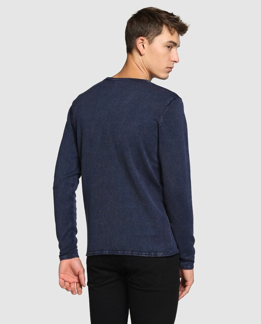 Jersey de hombre Only & Sons azul con cuello redondo