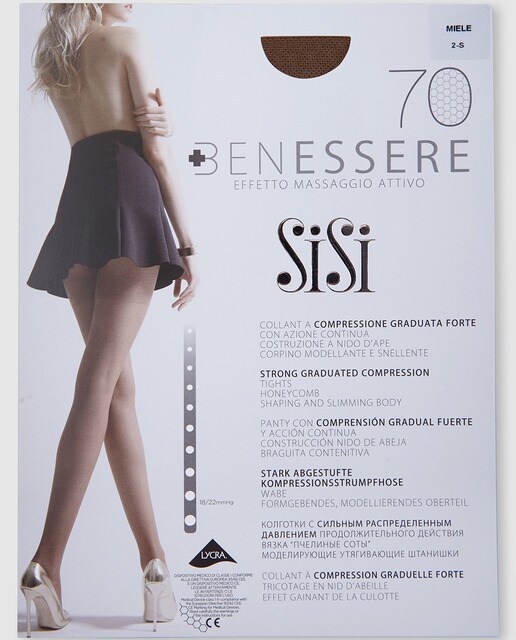 Panty de 70 deniers de compresión de mujer Sisi