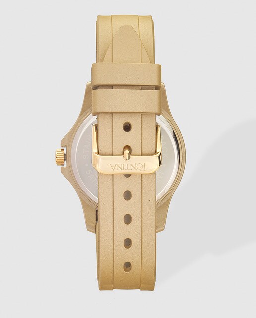 Reloj de hombre Pontina de plástico verde metalizado