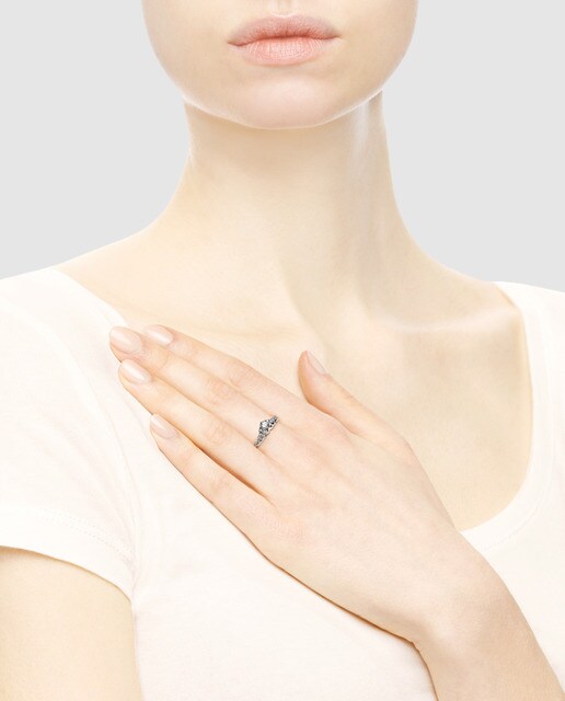 Anillo Tiara de Cuento de Hadas con circonitas Pandora