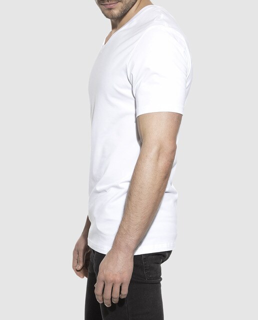 Camiseta interior de hombre Bread & Boxers blanca de manga corta