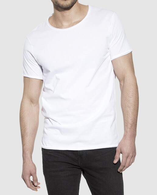 Camiseta interior de hombre Bread & Boxers blanca de manga corta