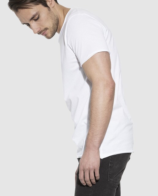 Camiseta interior de hombre Bread & Boxers blanca de manga corta