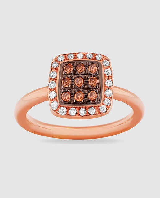 Anillo Brown & Rose de oro rosa y diamantes Eugenio Lumbreras