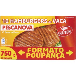 Pescanova Hamburguers de Vaca sem Glúten 10 Unidades embalagem 750 g
