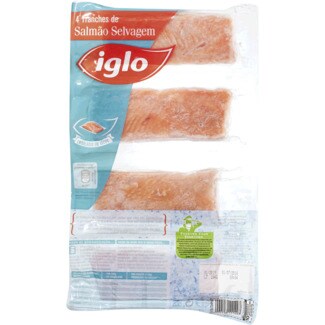 Iglo Tranches de Salmão Selvagem embalagem 440 g