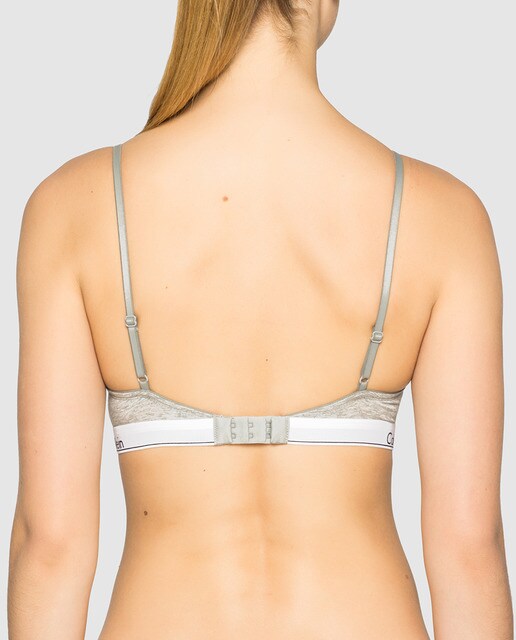 Sujetador de algodón de mujer Calvin Klein preformado con aro