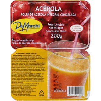 De Marchi Polpa de Acerola Integral Congelada embalagem 200 g