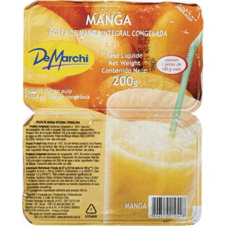 De Marchi Polpa de Manga Integral Congelada embalagem 200 g