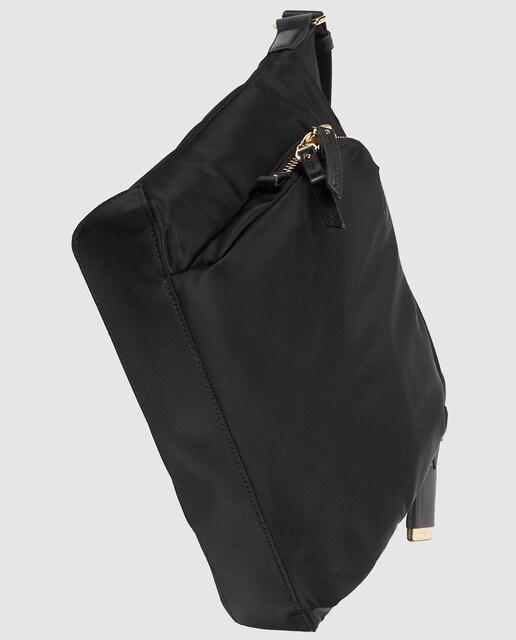 Bandolera negra con cremallera