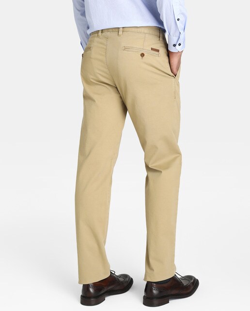 Calças estilo chino de homem Roy Robson regulares beges