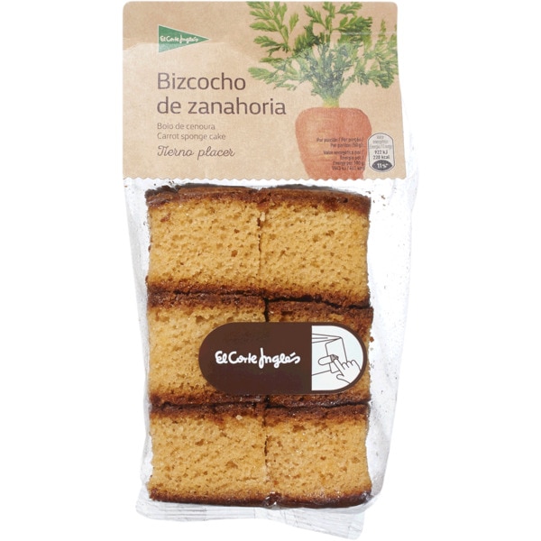 Bolo de Cenoura embalagem 350 g