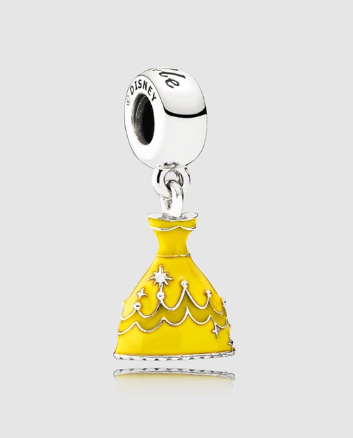 Charm de plata y esmalte Vestido Bella Pandora Disney