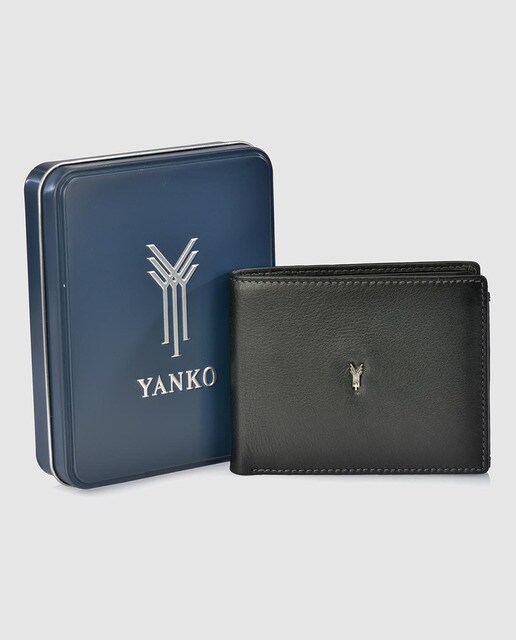 Cartera tipo americano de hombre en piel