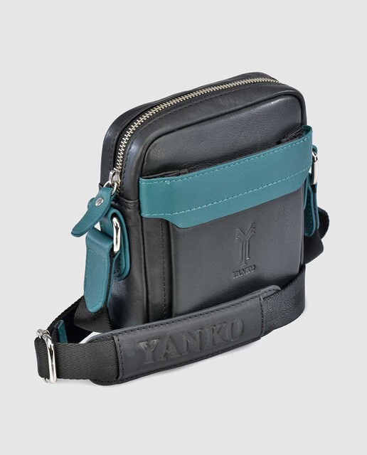 Bandolera pequeña de hombre de piel