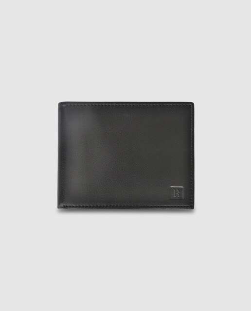 Cartera americana negra con billetero