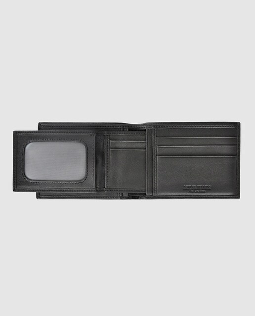 Cartera americana negra con billetero
