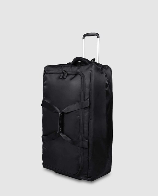 Maleta grande, 0 PLIABLE blanda negra, con capacidad 132L