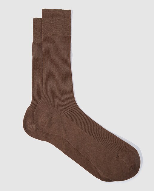 Calcetines de hilo de escocia de hombre Punto Blanco. Hecho en España.