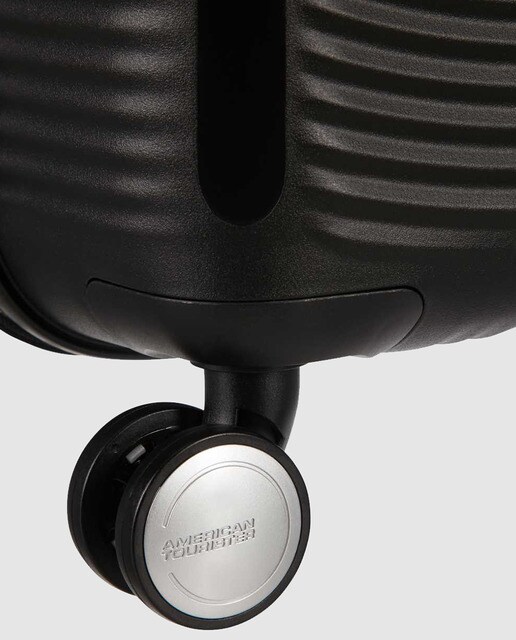 Maleta de cabina expandible SOUNDBOX rígida negra, con capacidad hasta 41L