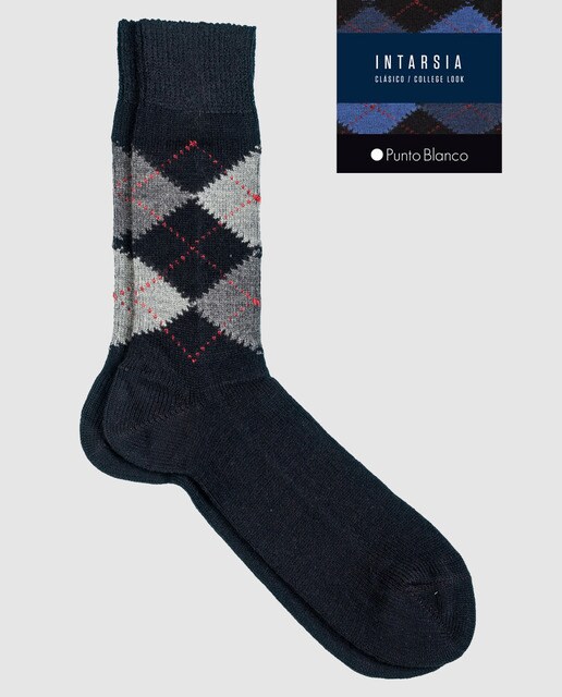 Calcetines de hombre Punto Blanco