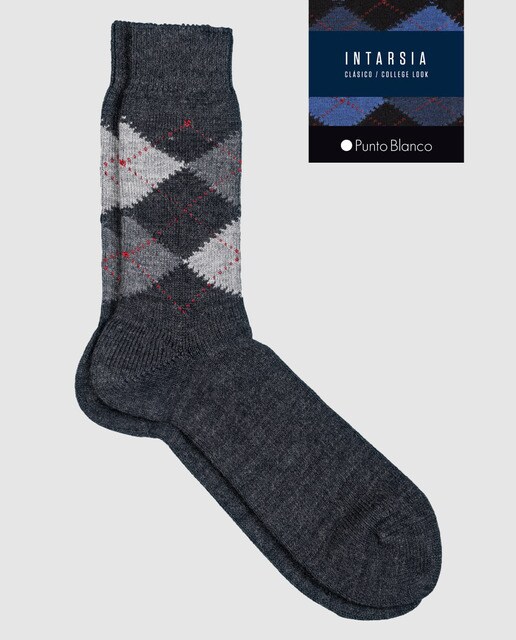 Calcetines de hombre Punto Blanco
