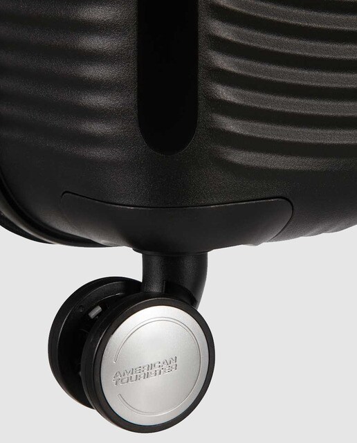 Maleta grande expandible SOUNDBOX rígida negra, con capacidad hasta 110L