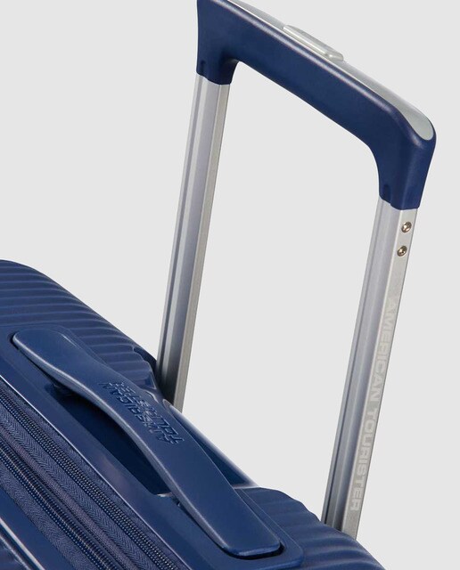 Maleta grande expandible SOUNDBOX rígida azul, con capacidad hasta 110L