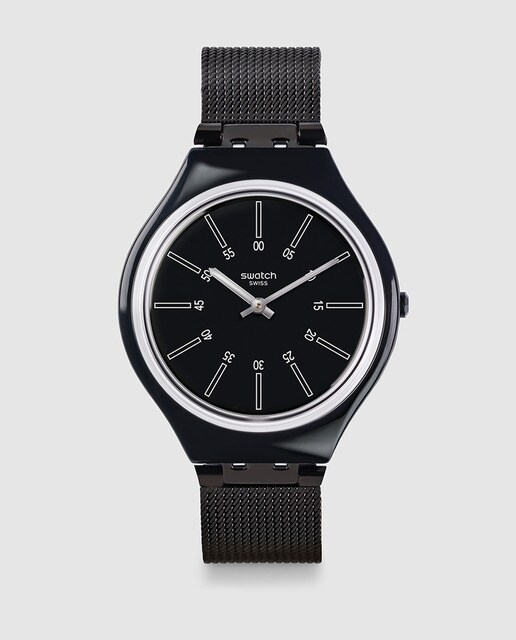 Reloj de mujer Swatch SVOB100M Skinotte de acero negro