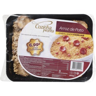 Cozinha Pronta Arroz de Pato embalagem 800 g