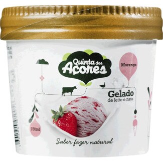 Quinta dos Açores Gelado de Morango embalagem 150 ml