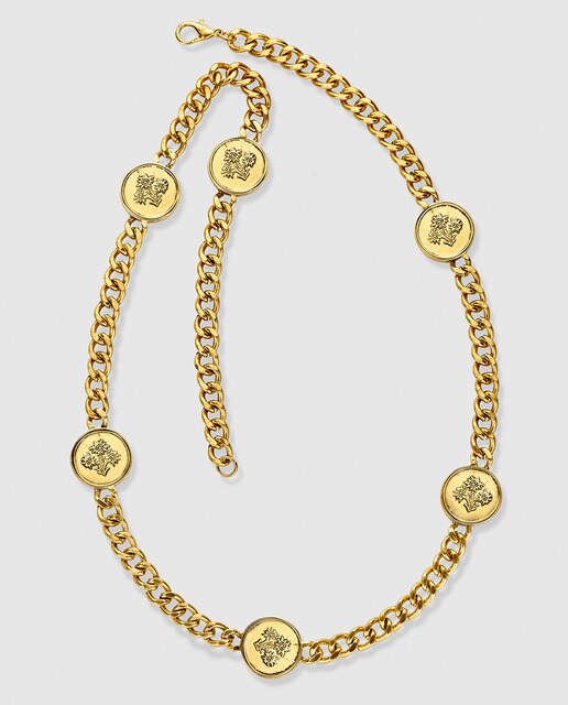 Collar El Corte Inglés dorado con monedas