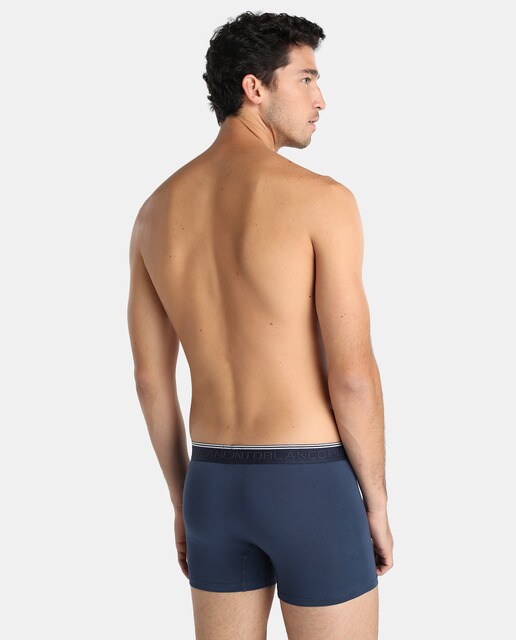 Pack de dos boxers de punto de hombre azules