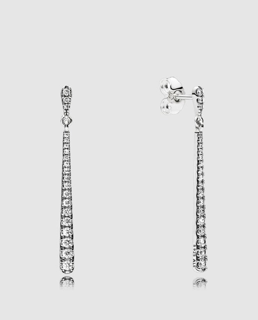 Pendientes de plata y circonitas Estrellas Fugaces Pandora