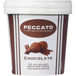 Peccato Gelado de Chocolate embalagem 135 ml
