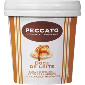 Peccato Gelado de Doce de Leite embalagem 135 ml