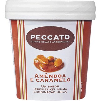 Peccato Gelado de Amêndoa e Caramelo embalagem 135 ml