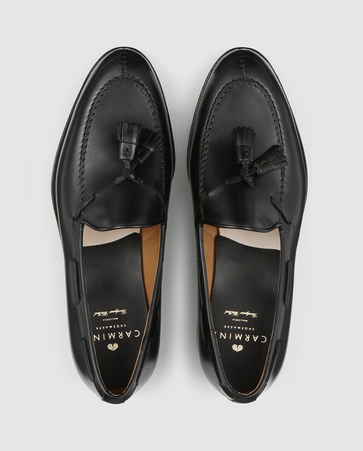 Mocasines de hombre Carmina s en piel negro
