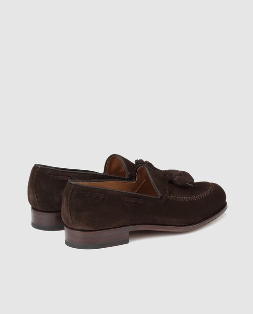 Mocasines de hombre Carmina s en ante marrón