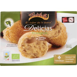 Fridela Croquetes de Cogumelos Shiitake Biológicos embalagem 300 g