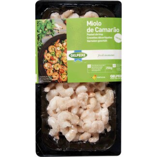 Gelpeixe Miolo de Camarão 100-200 embalagem 250 g